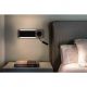 Aplice, corpuri de iluminat pentru pereti - Aplica LED cu reader LED design nordic MOOD lemn/negru