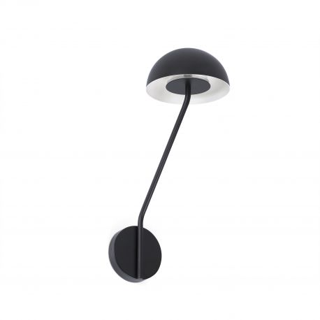 Aplice, corpuri de iluminat pentru pereti - Aplica LED design minimalist PURE neagra