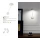 Aplice, corpuri de iluminat pentru pereti - Aplica LED design minimalist PURE neagra