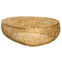 Masuta cu aspect deosebit Leaf 122cm, auriu