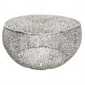 Masuta cu aspect deosebit Leaf 80cm, argintiu