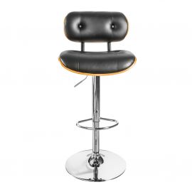 Scaune Bar - Scaun bar design deosebit Classico 115cm, negru/ nuc