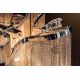 Candelabre, Lustre - Lustra design extravangant Elegance 118cm, argintiu