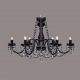 Lustre Cristal Bohemia - Lustra 6 brate cristal Bohemia, black