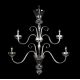 Lustre Cristal Bohemia - Lustra 4 brate eleganta design LUX, L11 901/04/0, F 2 floor