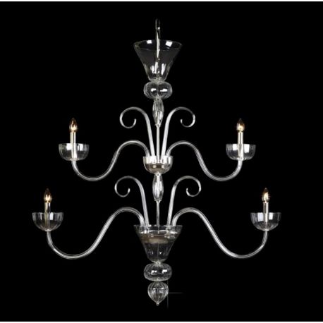 Lustre Cristal Bohemia - Lustra 4 brate eleganta design LUX, L11 901/04/0, F 2 floor