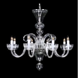 Lustre Cristal Bohemia - Lustra 8 brate eleganta design LUX, L11 901/08/0, F short