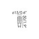 Becuri G4/G9/GX - BEC LED G9 3,5Watt 2700K FARO