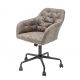 Scaune Birou cu role - Scaun de birou elegant Dutch Comfort, catifea taupe