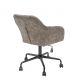 Scaune Birou cu role - Scaun de birou elegant Dutch Comfort, catifea taupe