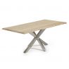 Masa Dining ARYA 220x100cm otel mat/ stejar albit
