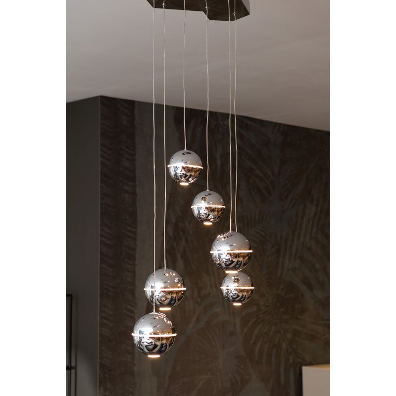 Corpuri de iluminat Lustra LED design ultramodern ZEN 6L crom