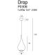 Pendule, Lustre suspendate - Pendul design modern scandinav 18cm DROP auriu lucios