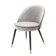 Seturi scaune, HoReCa - Set de 2 scaune Cooper, catifea gri deschis