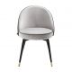 Seturi scaune, HoReCa - Set de 2 scaune Cooper, catifea gri deschis