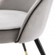 Seturi scaune, HoReCa - Set de 2 scaune Cooper, catifea gri deschis