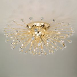 Lustra LUX Cristal Swarovski Spectra, Galaxy Gold plated, 100cm
