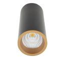 Spot LED aplicat design minimalist LONG negru/auriu