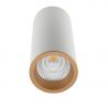 Spot LED aplicat design minimalist LONG alb/auriu