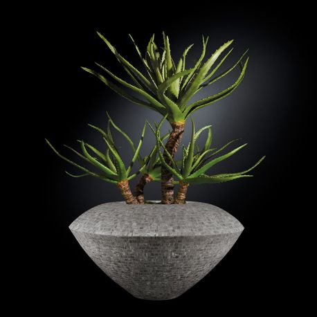 Aranjamente florale LUX - Aranjament floral CAIRO MOSAICO BISAZZA, gri 150cm