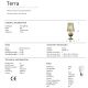 Veioze - Veioza / Lampa de masa design elegant Terra aurie