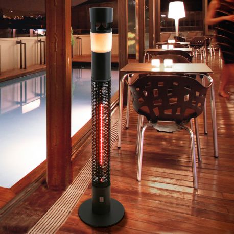 Mobilier terasa - Încalzitor electric de exterior IP55 cu iluminat LED RGB Heat Sound