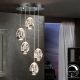 Pendule, Lustre suspendate - LUSTRA LED DIMABILA CU 5 PENDULE LED ROCIO, crom