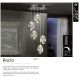 Pendule, Lustre suspendate - LUSTRA LED DIMABILA CU 5 PENDULE LED ROCIO, crom