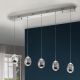 Pendule, Lustre suspendate - LUSTRA LED dimabila cu 5 pendule Rocio, crom SV-783618