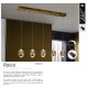 Pendule, Lustre suspendate - Lustra LED dimabila cu telecomanda ROCIO, auriu