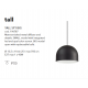 Iluminat interior - Lustra suspendata design modern TALL SP1 BIG, negru