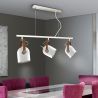 Lustra deosebita design vintage Adame 3 alb/argintiu