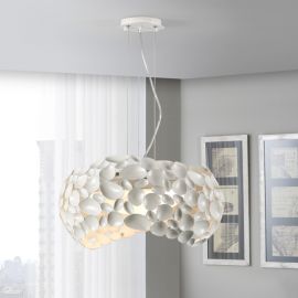 Candelabre, Lustre - Lustra moderna design elegant 47cm Narisa alba