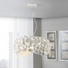 Lustra moderna design elegant 47cm Narisa alba