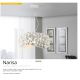 Candelabre, Lustre - Lustra moderna design elegant 47cm Narisa alba