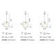 Pendule, Lustre suspendate - Pendul design modern minimalist ABC SP1 TRIANGLE