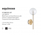 Aplice, corpuri de iluminat pentru pereti - Aplica design clasic EQUINOXE AP1 OTTONE