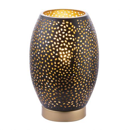 Veioze - Veioza metalica design decorativ NARRI auriu/negru