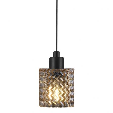 Pendule, Lustre suspendate - Pendul design modern Hollywood, sticla chihlimbar