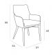 Scaune - Scaun cu brate design italian Sublim