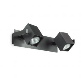 Aplice, corpuri de iluminat pentru pereti - Aplica design modern cu 2 spoturi directionabile MOUSE AP2 negru