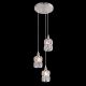 Pendule, Lustre suspendate - Lustra moderna cu 3 pendule WOLLI nichel/transparent