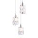 Pendule, Lustre suspendate - Lustra moderna cu 3 pendule WOLLI nichel/transparent