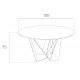 Mese dining - Masa eleganta design modern Ruby, 150cm