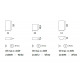 Aplice, corpuri de iluminat pentru pereti - Aplica up& down FLASH GESSO AP1 ROUND