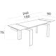 Mese extensibile - Masa dining extensibila design modern Walnut, 160-240x90cm