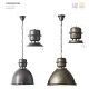 Pendule, Lustre suspendate - Lustra stil retro-industrial 48cm Kiki otel negru