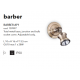 Aplice, corpuri de iluminat pentru pereti - Aplica design clasic BARBER AP1