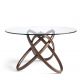 Masa dining design deosebit Walnut Wood, 130cm