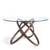 Masa dining design deosebit Walnut Wood, 130cm